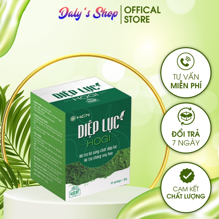 Diệp Lục Hogi, Hỗ Trợ Bổ Sung Diệp Lục Hạn Chế Các Chất Oxy Hóa 92gr DT009 -date 2025