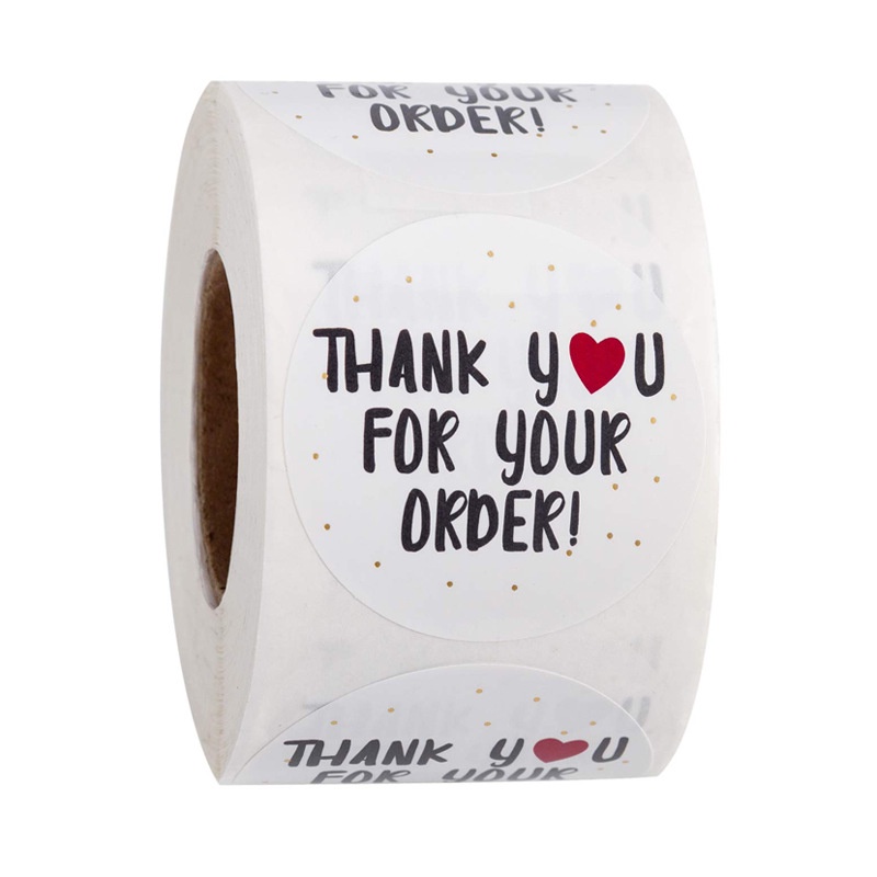 Cuộn 500 tấm Sticker Pison dễ thương, hình dán cute trang trí đáng yêu giá rẻ - 1 cuộn