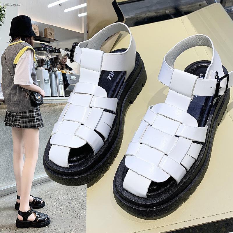 Giày Sandal Đế Dày Thời Trang Hàn Quốc 2021 Dành Cho Nữ
