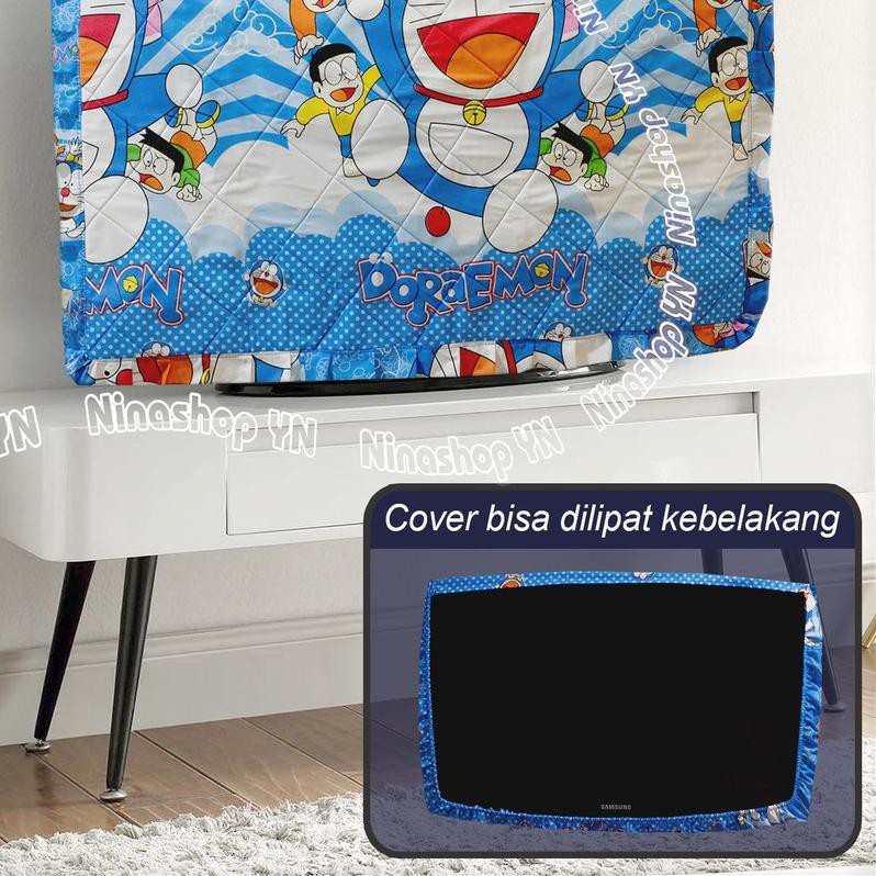 1 Tấm Bọc Tv Có Đèn Led / Màn Hình Lcd Họa Tiết Doraemon