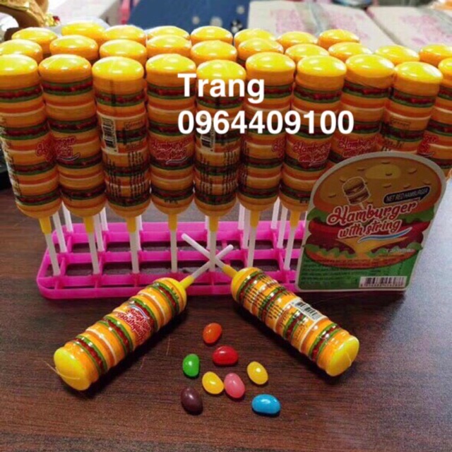 Khay 30 chiếc kẹo dẻo hình hambuger
