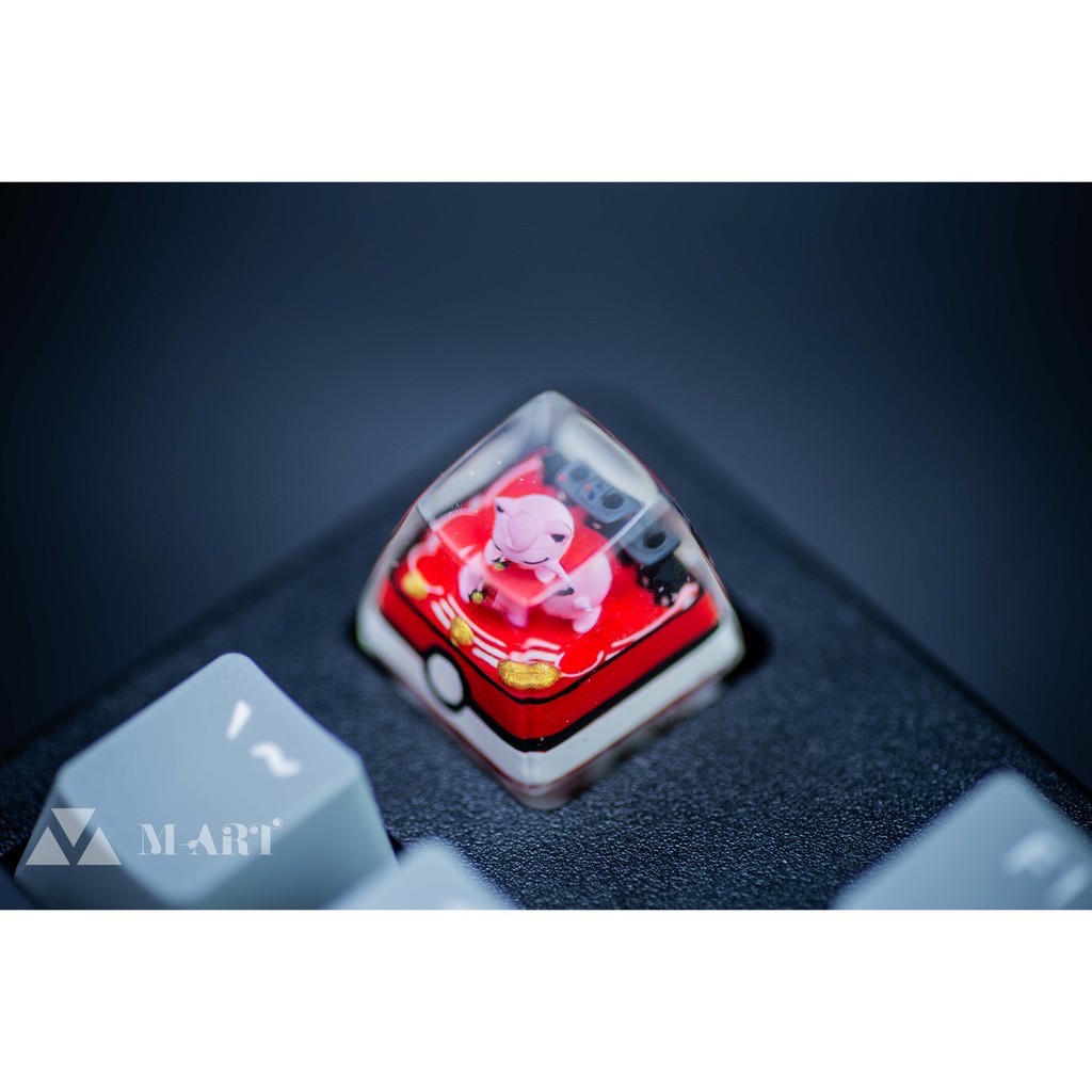 Keycap - Nút Bàn Phím Gaming - Nút Bàn Phím Cơ Ca Sĩ Màu Hồng  - Pokemon - KC012
