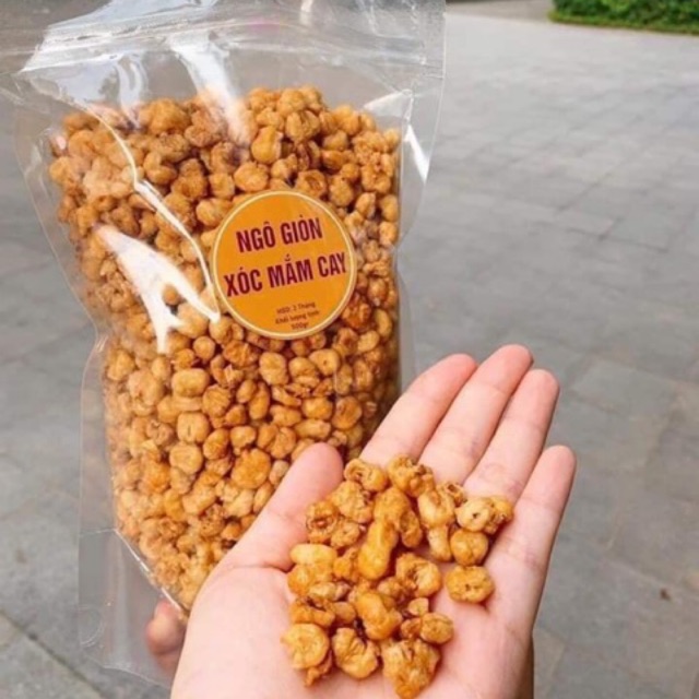 [Mã 267FMCGSALE giảm 8% đơn 500K] 1 GÓI 500G NGÔ SẤY GIÒN XÓC MẮM CAY