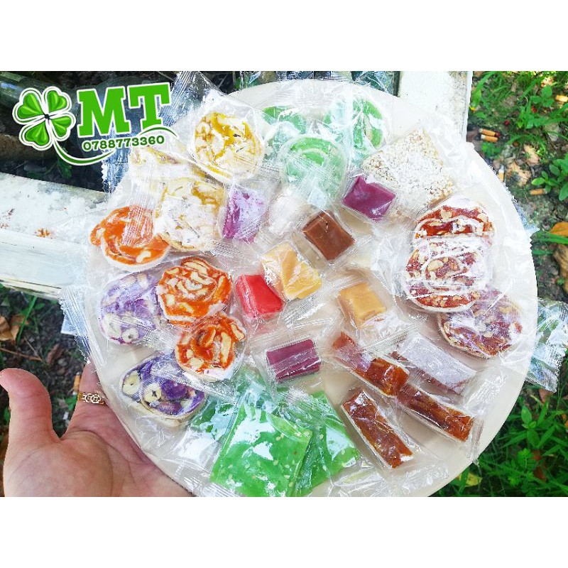 Kẹo bốn mùa Đặc sản Bến Tre mix 10 loại 500g