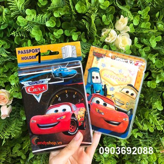 Bìa bọc hộ chiếu/ Passport Plastis dẻo Cars