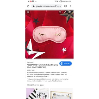 Bịt mắt ngủ Sephora gift hãng 100%