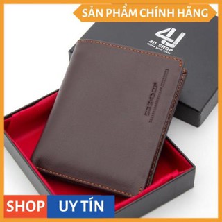Ví Đứng Da Bò Leather 4U Thời Trang FB185 ( đen - nâu - bò )