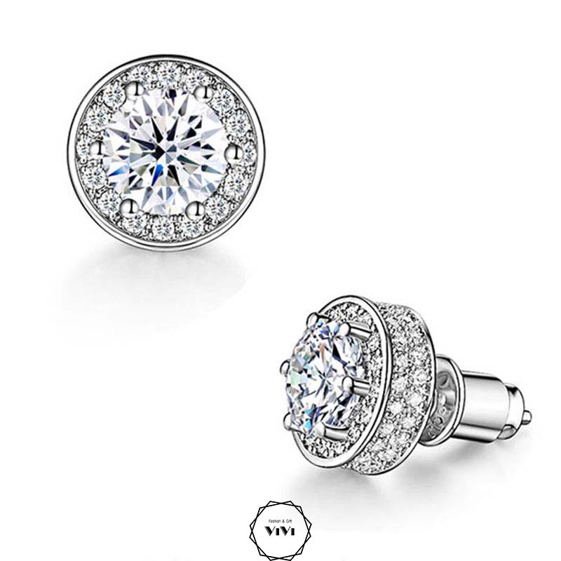 Bông tai bạc nam lãng tử Goupenter – khuyên tai bạc ViVi_Gift