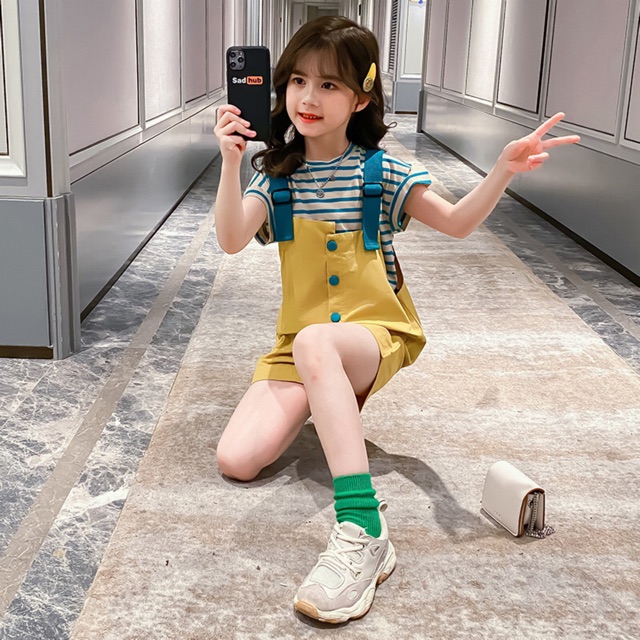 Set yếm cho bé gái lớn - size đại  - kèm ảnh thật