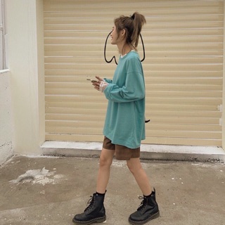 🔥 ÁO THUN TAY DÀI TRƠN OVERSIZED- ẢNH THẬT -BASIC LONGTEE 👾