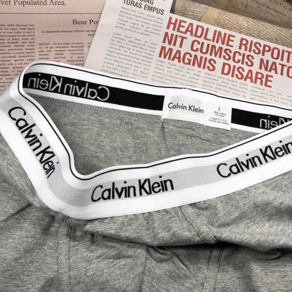 Giới Hạn! Bộ 3 Quần Lót Calvin Klein CK Vải Cotton Thoáng Khí Cho Nam