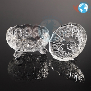 TẾT-Thố mứt thủy tinh pha lê 3 chân cao cấp DSTG15-1804