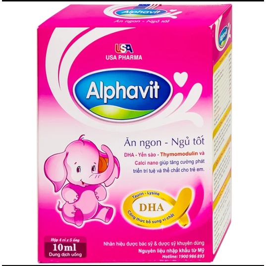 Alphavit Ăn Ngon Ngủ Tốt | Giúp bổ sung vitamin và khoáng chất, phát triển trí tuệ và thể chất cho bé