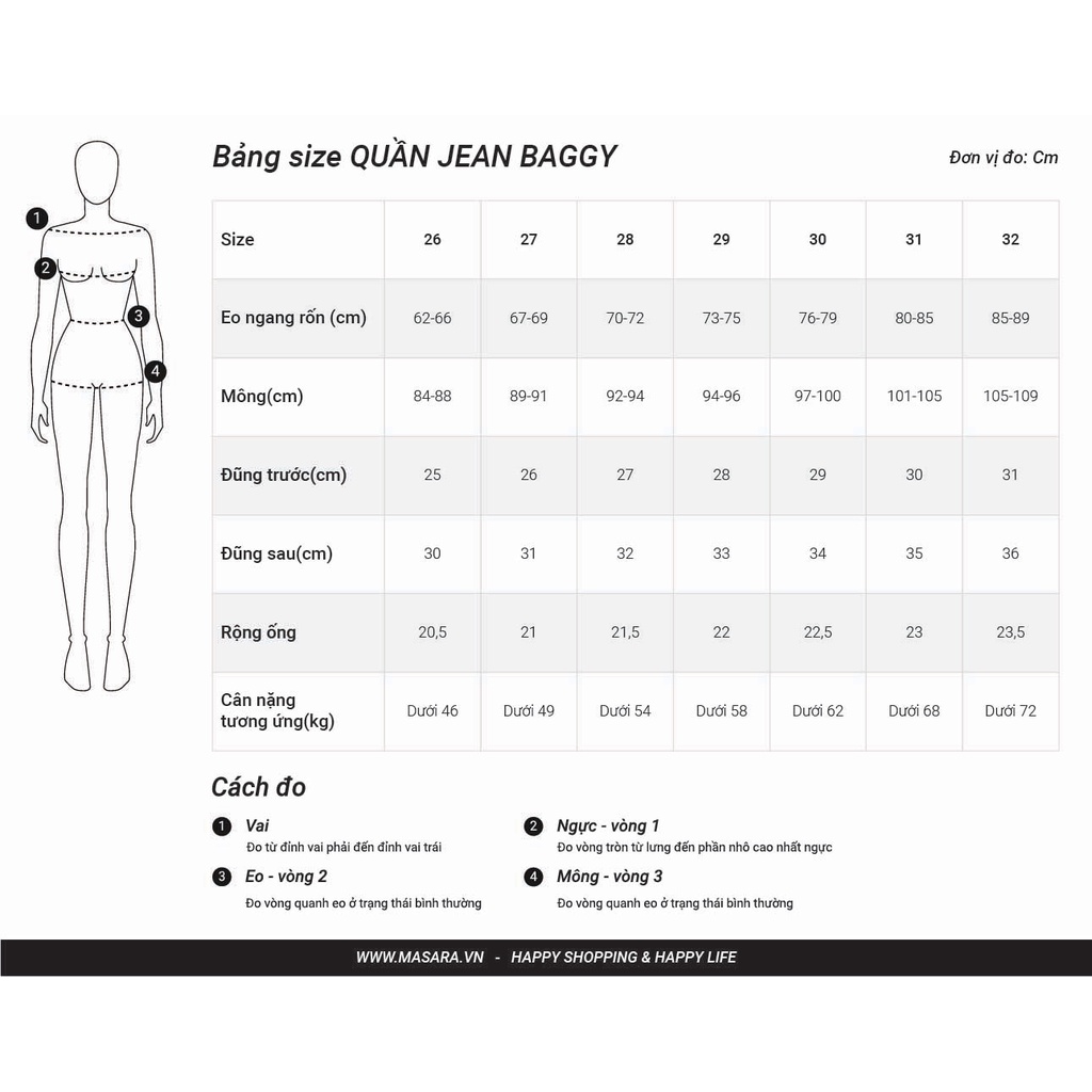 Quần Jeans Masara kiểu dáng BAGGY CUT OUT màu XANH NHẠT chuẩn phom chuẩn dáng