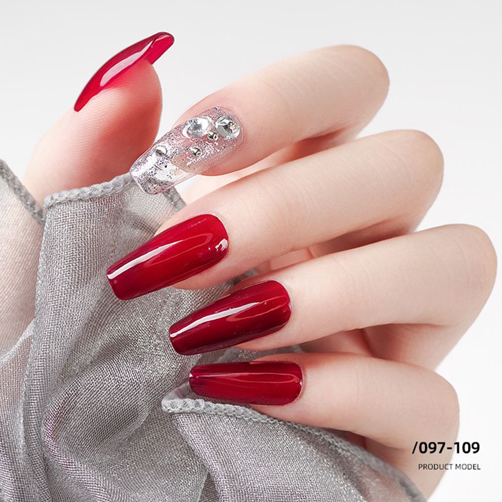 [Hàng mới về] Hộp đá đính móng đáy phẳng 6 ngăn trang trí nghệ thuật 3D tự làm nhiều màu lấp lánh