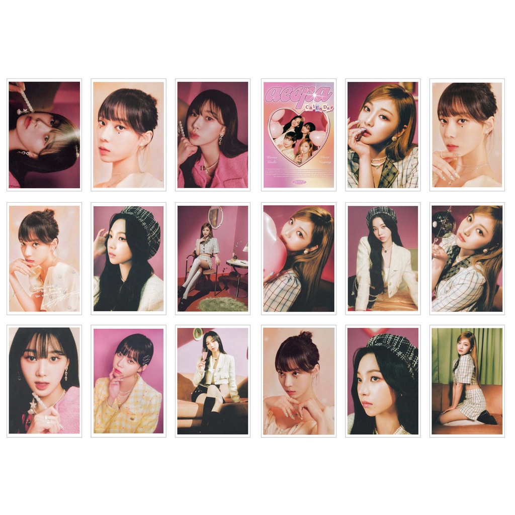 [Ép Lụa] Lomo Card 36 ảnh AESPA - Season's Greetings 2022