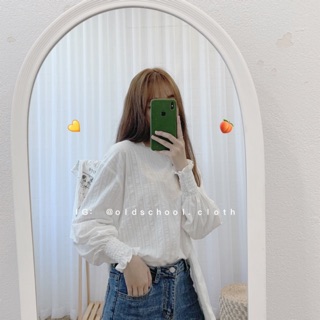 SƠ MI THÔ TAY PHỒNG CÔNG CHÚA (ảnh thật/sẵn/có video)