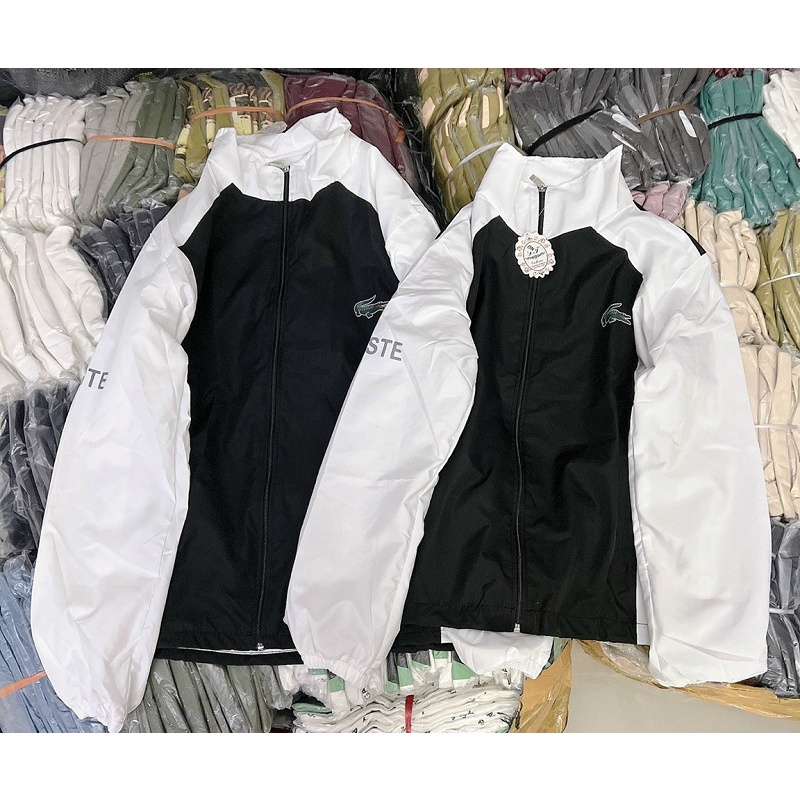 Áo Khoác Du Cặp nam Nữ Chất Dù 2 Lớp Phối Tay Siêu Dày Mịn