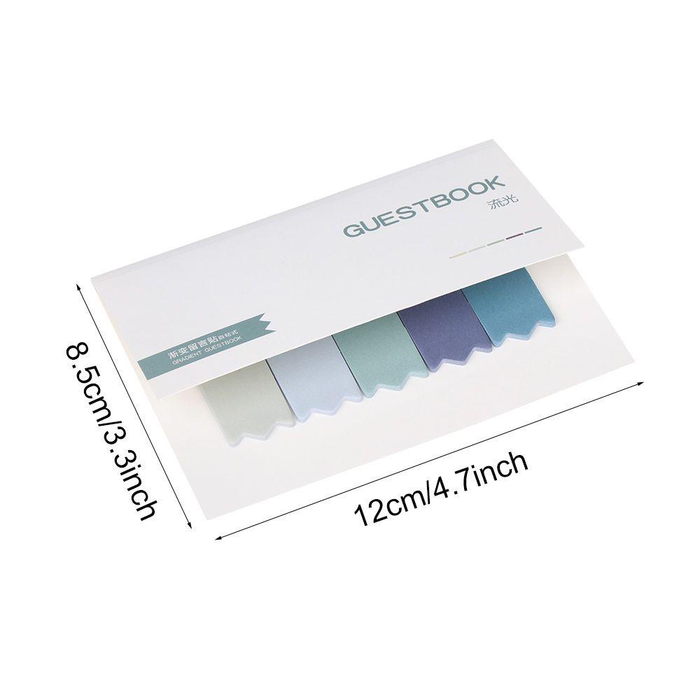 UUMIR 100 tờ memo pad đồ dùng học tập văn phòng phẩm sáng tạo nhãn dán phân loại màu gradient nhãn ghi chú dính