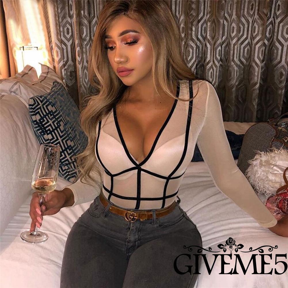 Áo liền quần Lưới Thời Trang Quyến Rũ Cho Nữ