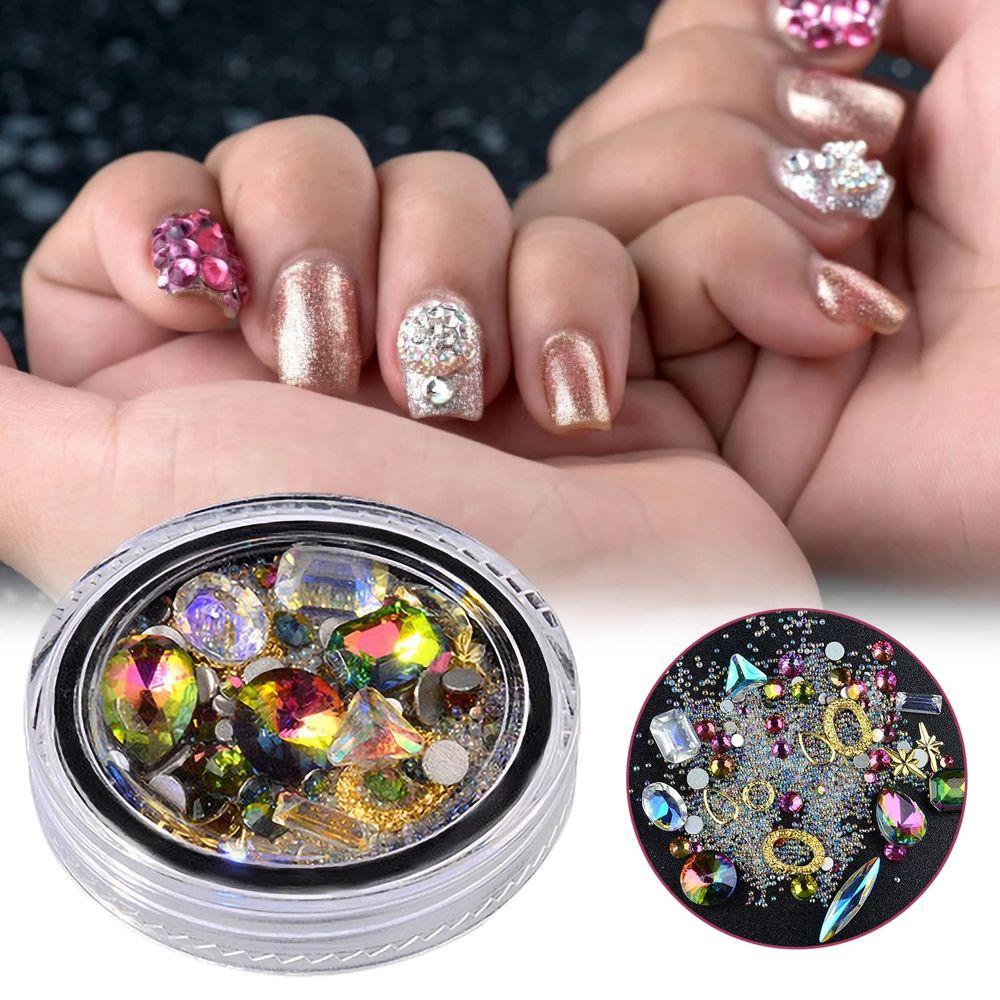 MOCHO Hạt Đá Giọt Nước 3D Đính Móng Nghệ Thuật