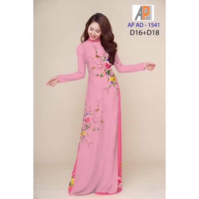 Vải áo dài hoa eo