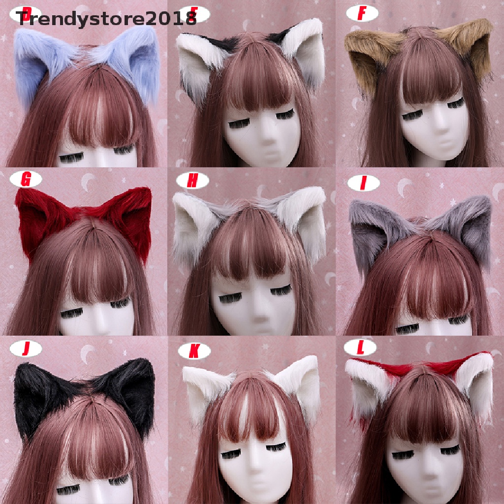 Kẹp Tóc Tai Mèo Phối Lông Dễ Thương Phong Cách Lolita 2018