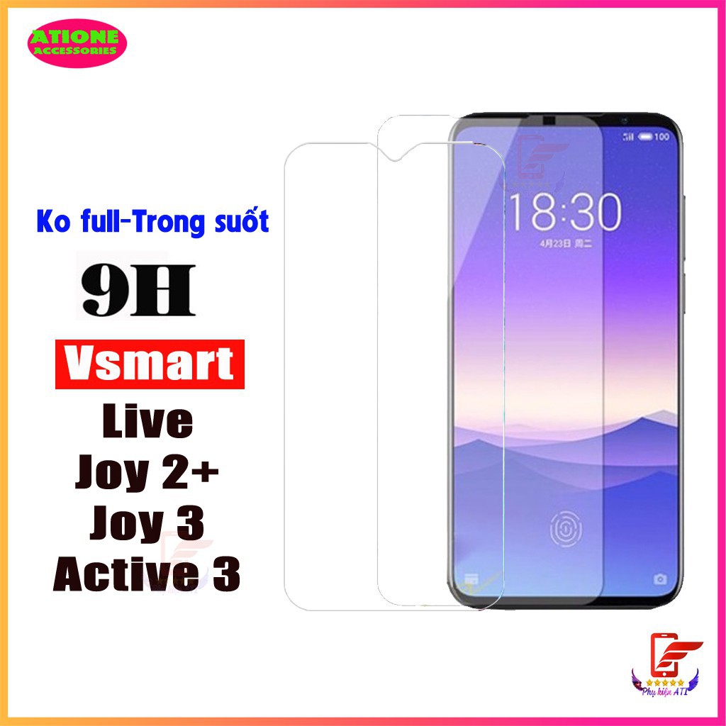 Kính cường Lực Vsmart Joy 3 / Joy 4 - Full Màn và Trong suốt- 9D-9H