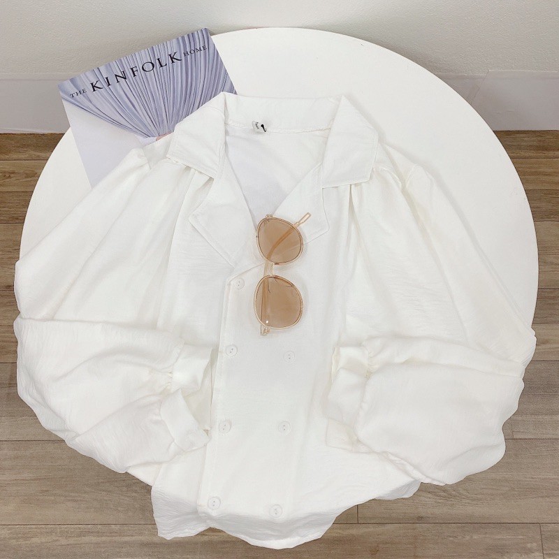 [Mã WASTCOOL giảm 15% tối đa 50K đơn 99K] Set áo trắng dài tay quần sooc dành cho nữ | BigBuy360 - bigbuy360.vn