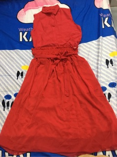 Set áo + váy đỏ