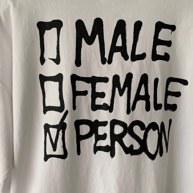 Áo thun ngắn tay V3tements crew neck logo T-shirt fw20