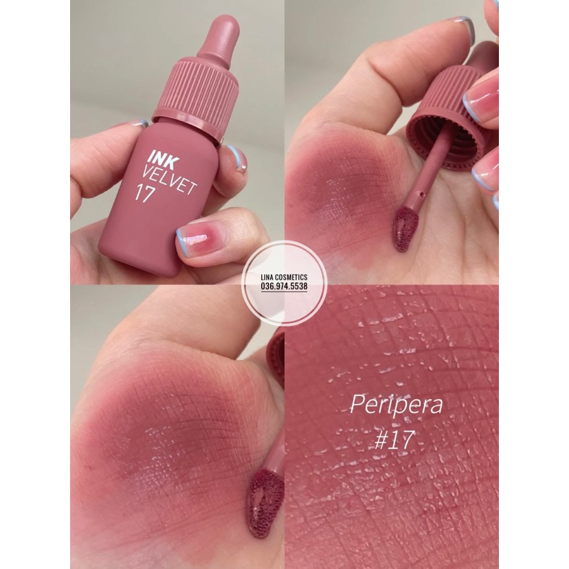 Son Kem Lì Peripera Ink Velvet Nude Màu 17 23 24 25 26 27 28 29 30 31