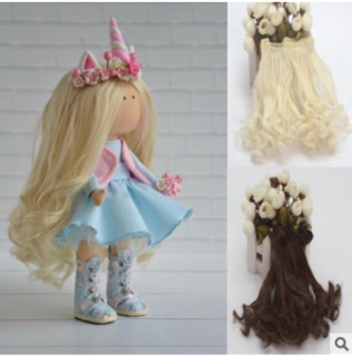 TAF- Tép Tóc uốn lọn 15cm may tóc cho búp bê