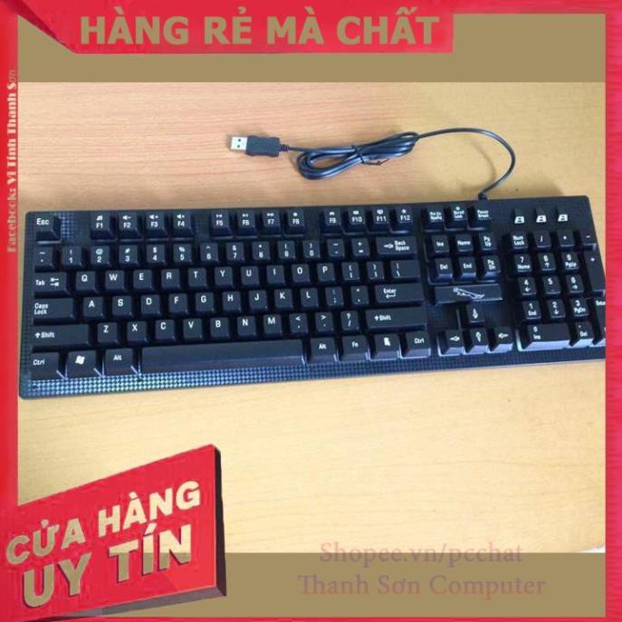 BÀN PHÍM G20 GAME LED 7 MÀU + Tặng lót chuột Logitech - Linh Kiện Phụ Kiện PC Laptop Thanh Sơn