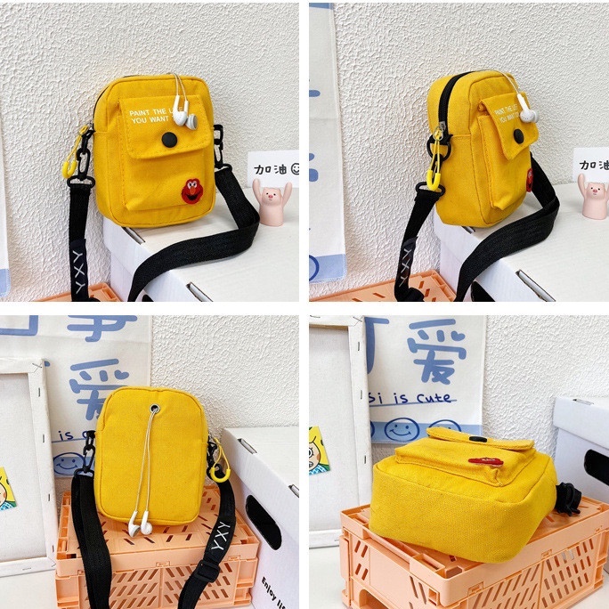 Túi Canvas mini Đeo Chéo Đựng Điện Thoại Tiện Lợi