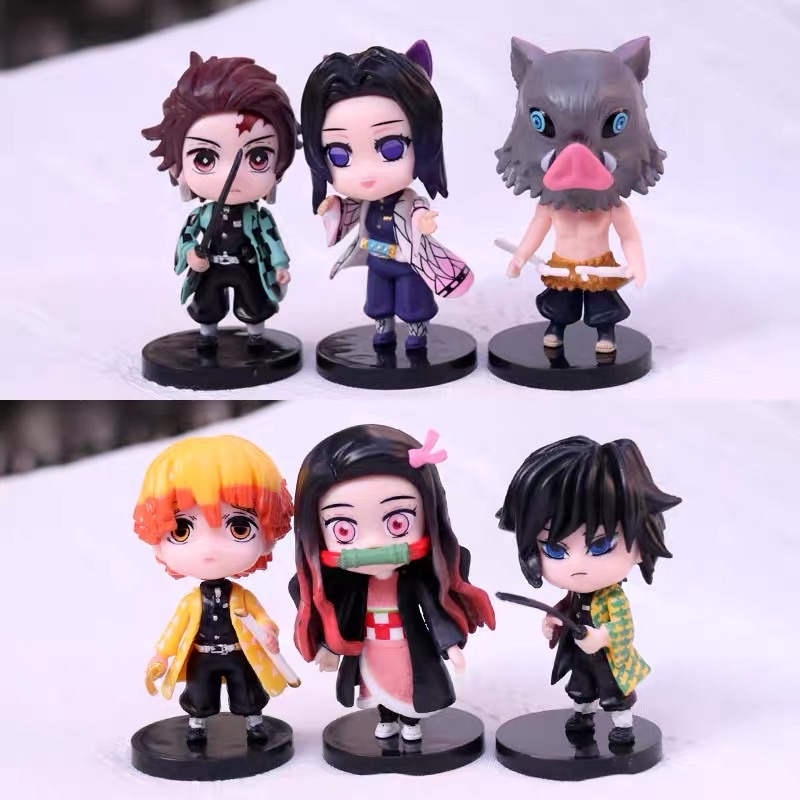 Mô Hình kimetsu no yaiba Chibi 10cm - Mô Hình Thanh Gươm Diệt Quỷ Chibi
