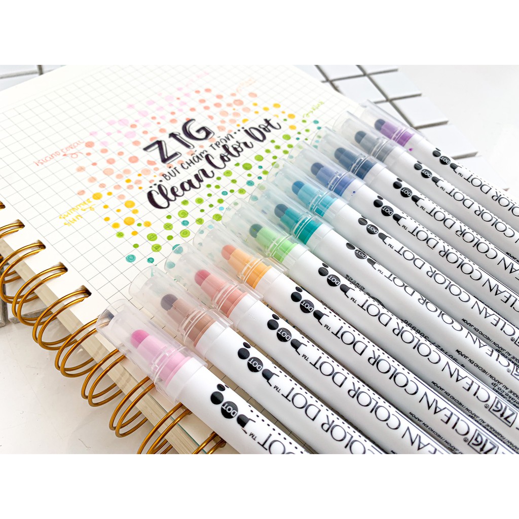 Bút Chấm Tròn ZIG Clean Color Dot // Hidari