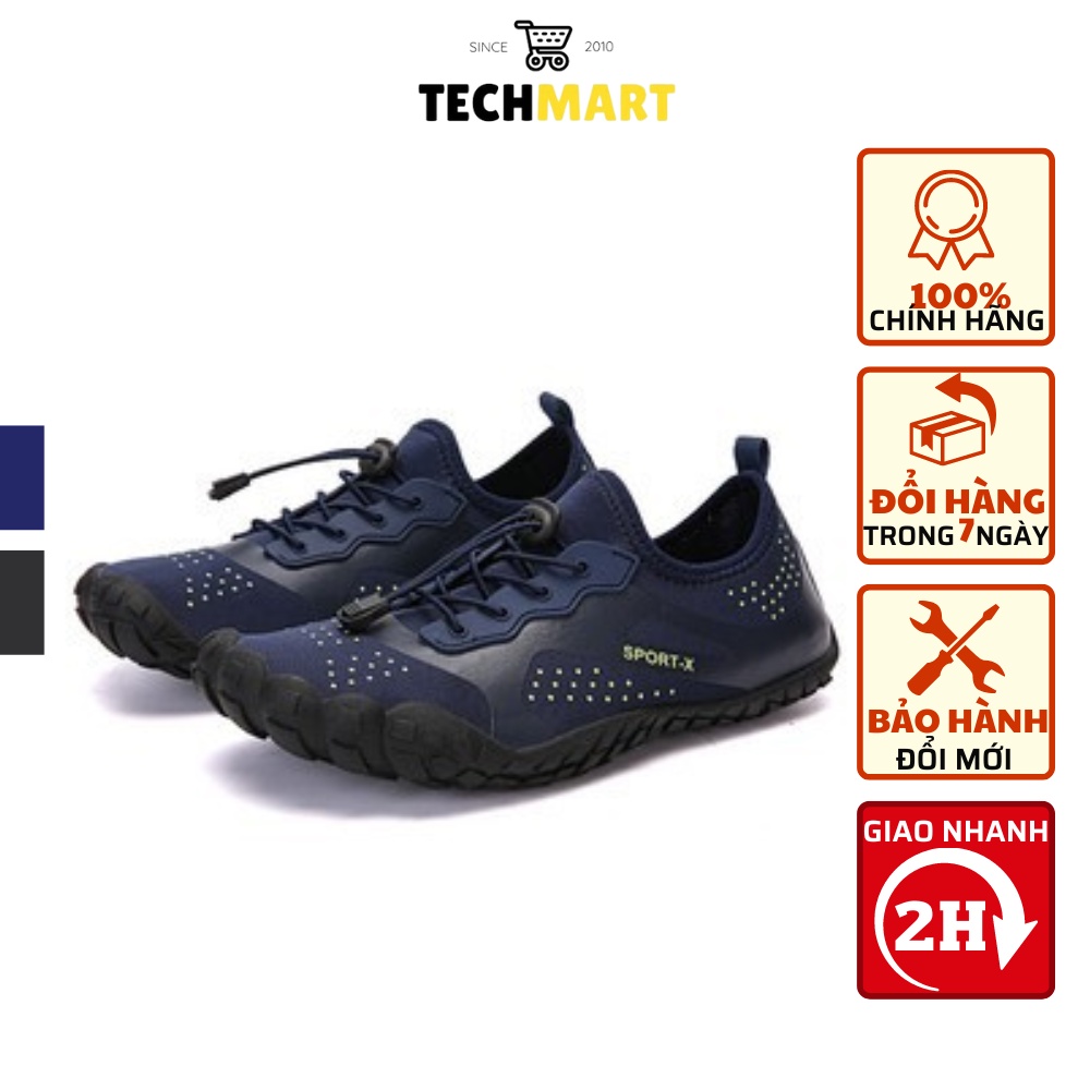 Giày đi biển, đi bơi, lặn san hô, lội suối SPORTX kiểu mới giúp bảo vệ chân tốt nhất- Màu xanh đậm