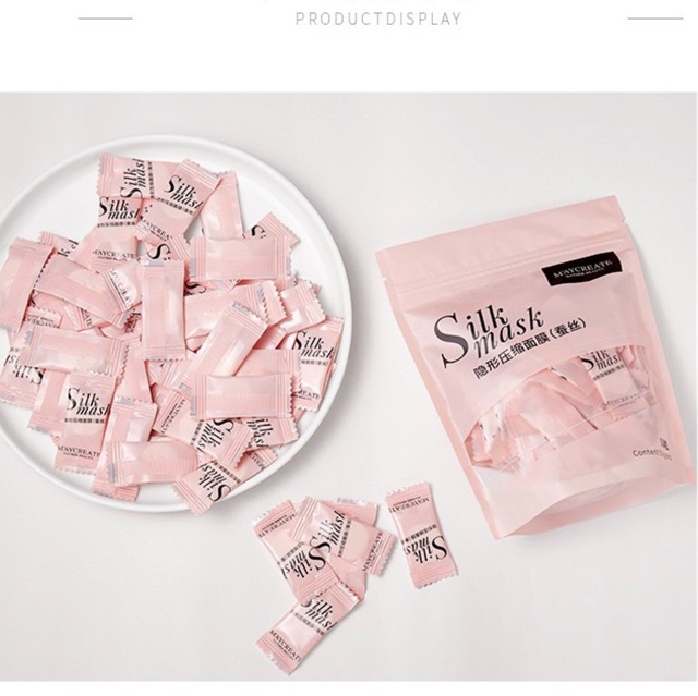 Một Gói 50 Miếng Mặt Nạ Nén Maycreate Silk Mask | Thế Giới Skin Care