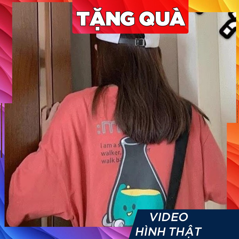 Áo thun nữ tay lỡ freesize - phông form rộng Unisex, mặc cặp, nhóm, lớp in chữ MASTPOD MÀU HỒNG