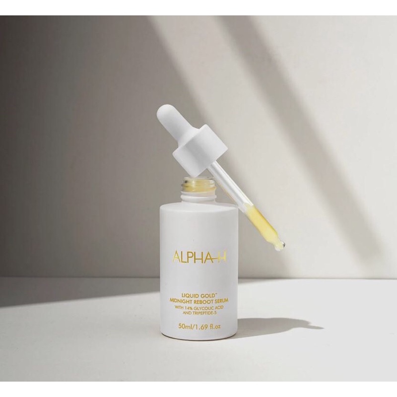 Tinh chất dưỡng chống lão hoá Alpha - H Liquid Gold Midnight Reboot Serum  Age-defying night serum