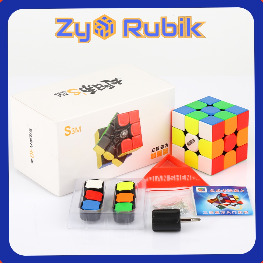 Rubik 3x3 Solar S3M 2021 stickerless Có Nam châm/ Dianshengs Solar S3M 2021 stickerless - Zyo Rubik