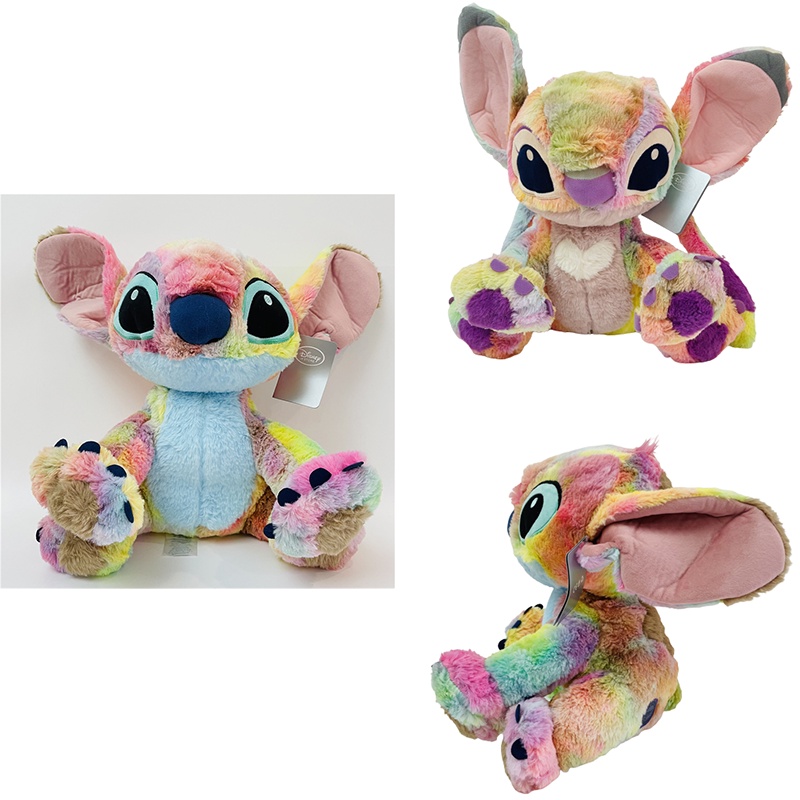 Đồ Chơi Nhồi Bông Hình Lilo Và Stitch 35cm Màu Sắc Cầu Vồng Dễ Thương Cho Bé