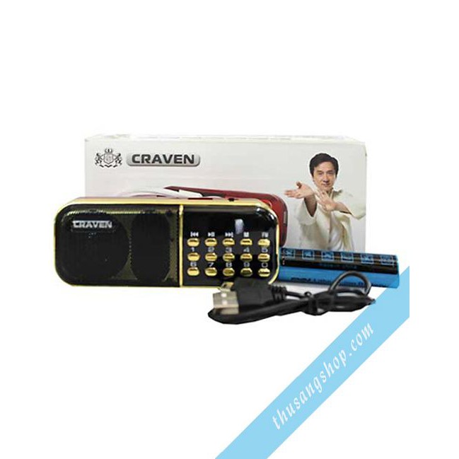 [Tặng Sạc]Loa Craven CR-25A, CR-25B nghe nhạc thẻ nhớ, USB, FM Chính Hãng