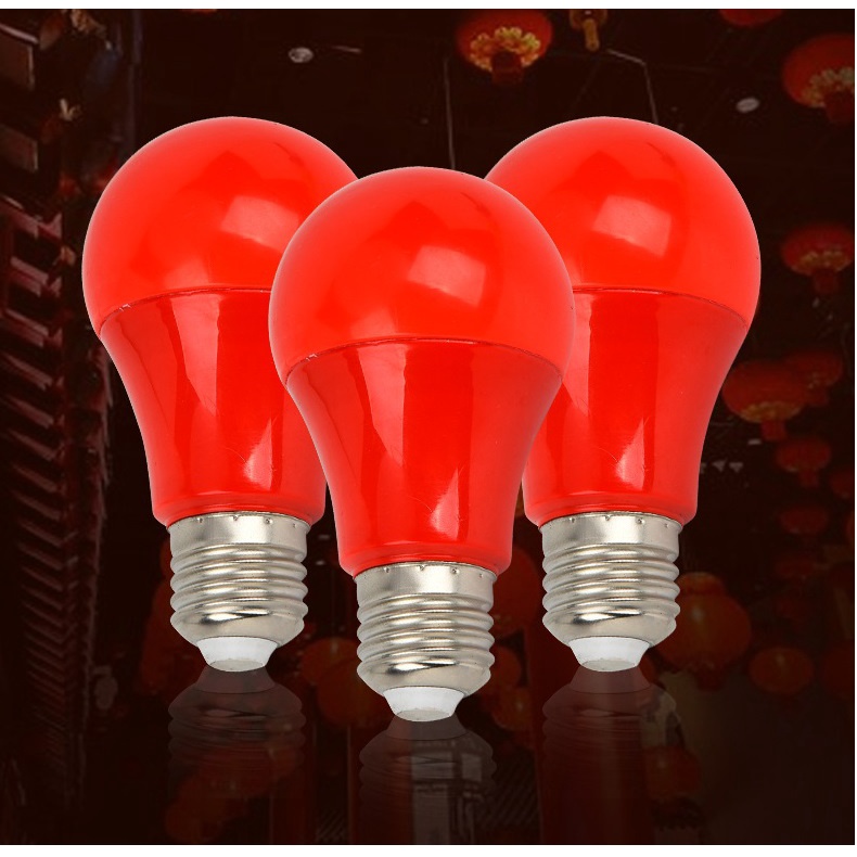 Bóng đèn led Red Buld công suất 5w ánh sáng đỏ, vỏ nhựa siêu bền