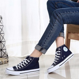 Giày thể thao cv classic đen trắng cổ cao hàng đẹp hót