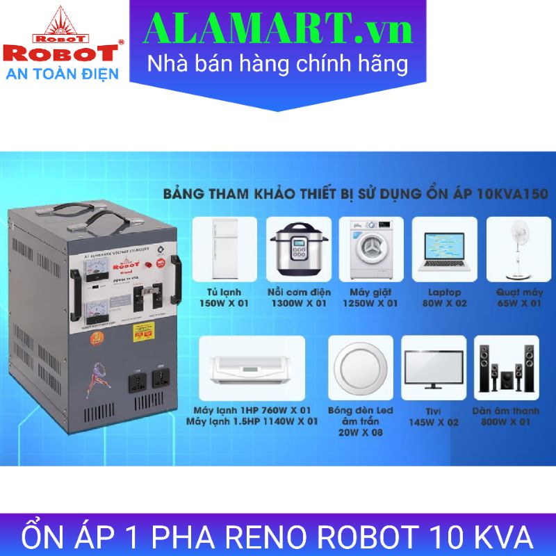 Ổn áp 1 pha RENO ROBOT 10KVA