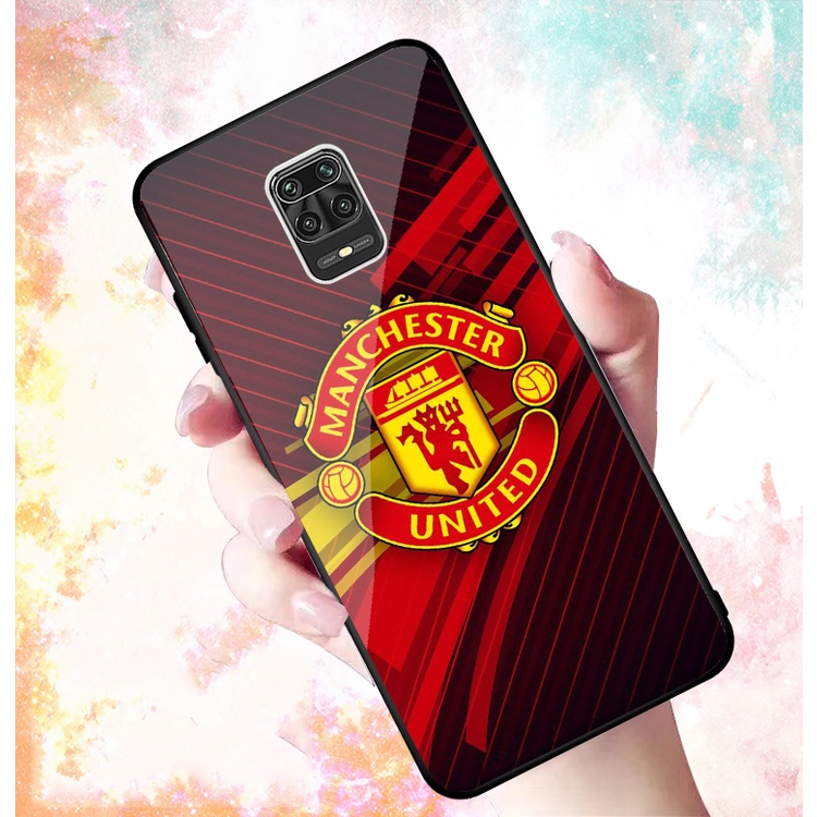 Ốp Lưng XIAOMI REDMI NOTE 9S, NOTE 9 , NOTE 9 PRO mặt kính cường lực cao cấp In hình Câu Lạc Bộ Bóng Đá