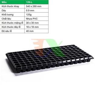 Bộ 10 khay ươm hạt 128 lỗ