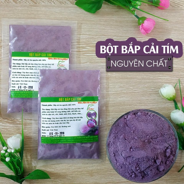 Bột tạo màu tự nhiên 50g(bột gấc/dành dành/lá gai/củ dền/lá nếp-lá dứa/lá cẩm tím/khoai lang tím/bí đỏ)